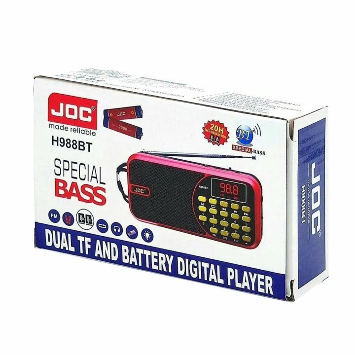 Портативная колонка Радиоприемник JOC H988BT USB