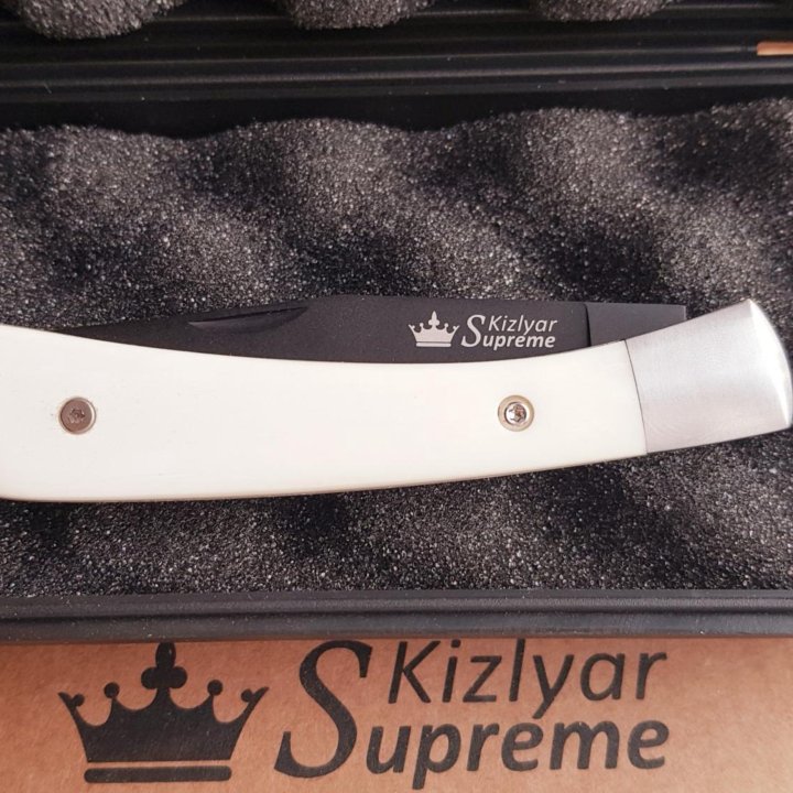 Нож Kizlyar Supreme Gent Bone Black Titanium