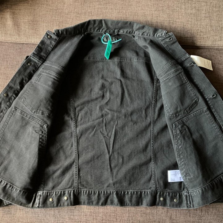 Новая куртка Uniqlo Denim Trucker Jacket Dark Gray