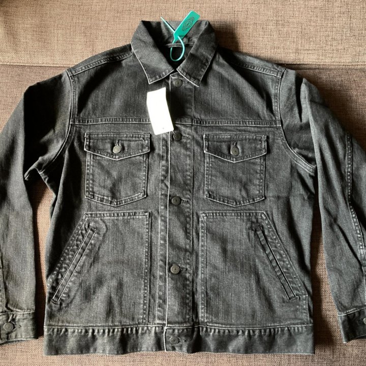 Новая куртка Uniqlo Denim Trucker Jacket Dark Gray