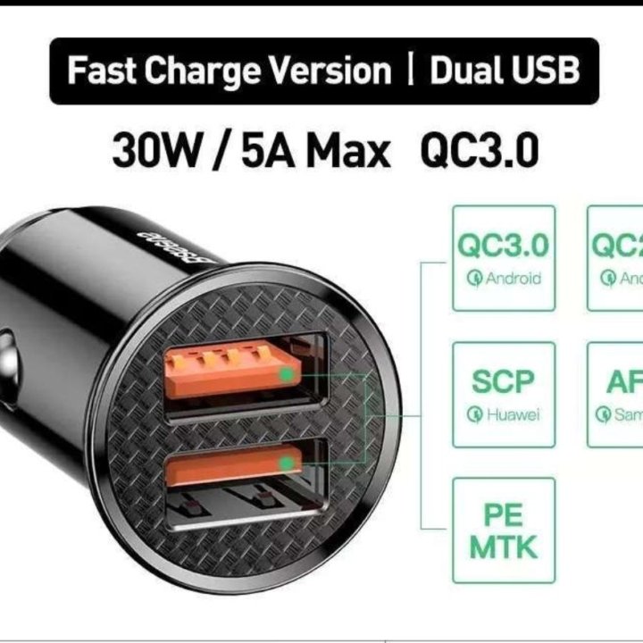 Быстрое зарядное устройство Baseus 30w