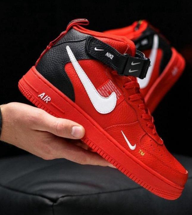 Кроссовки Nike Air Force 1'07 Utility Mid (Red)