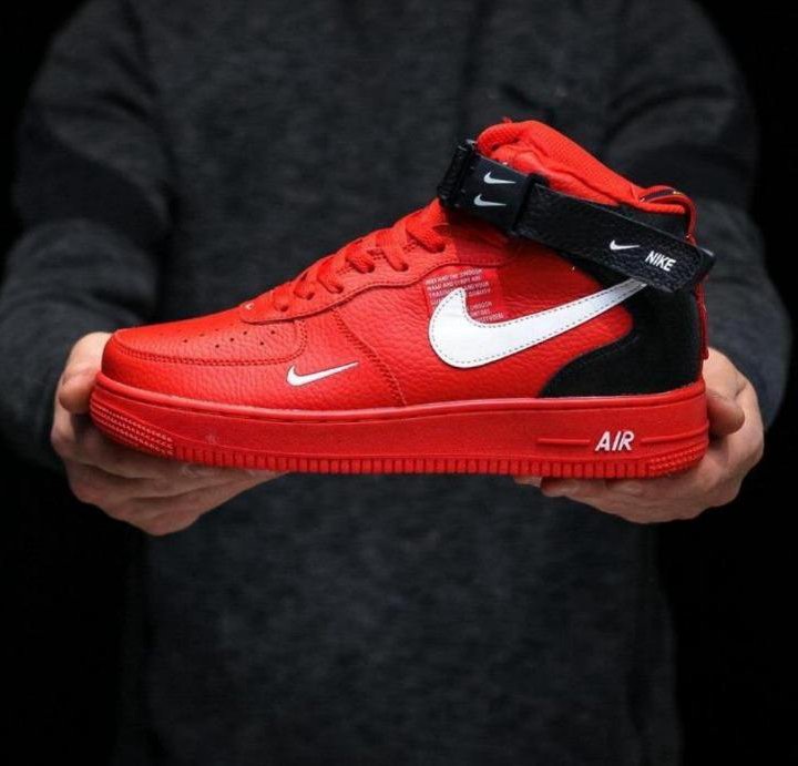 Кроссовки Nike Air Force 1'07 Utility Mid (Red)