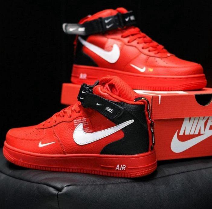 Кроссовки Nike Air Force 1'07 Utility Mid (Red)