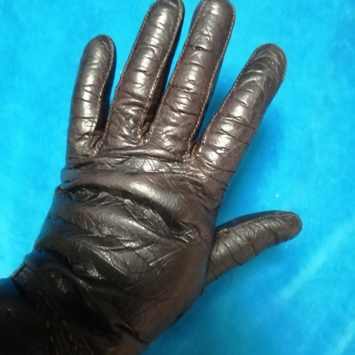 Перчатки кожа