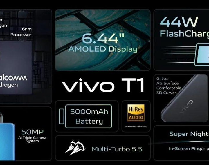 Vivo T1 8/128GB (AMOLED 6.4