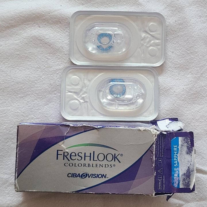 Цветные конт. линзы FreshLook true sapphire -4