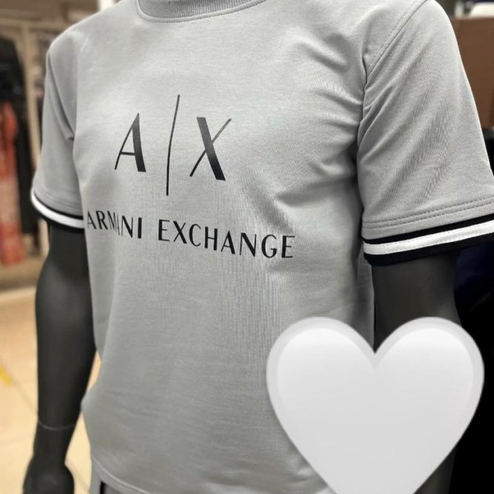 Летние костюмы Armani Exchange (шорты + футболка)