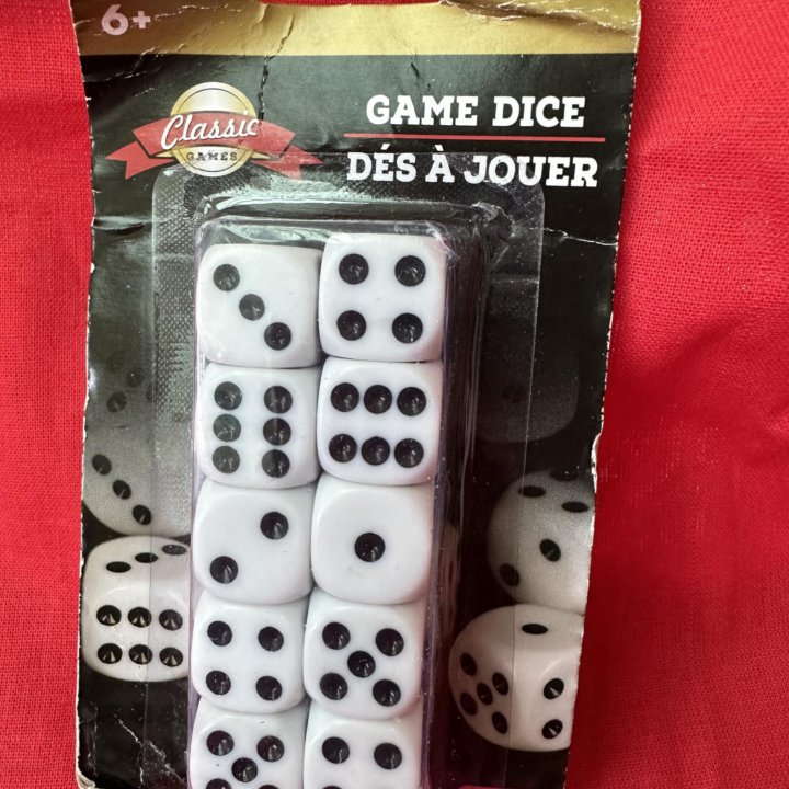 Набор кубиков 10 шт game dice