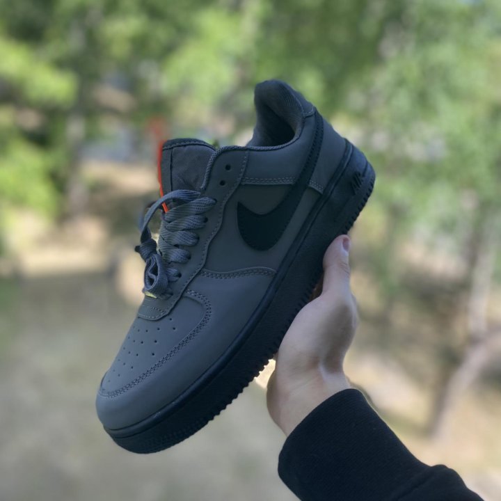 Кроссовки Nike air force 1 серые