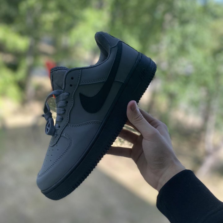 Кроссовки Nike air force 1 серые