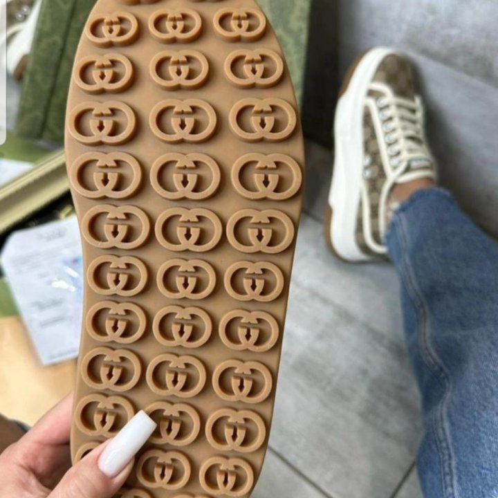 Кеды Gucci текстиль