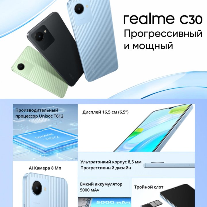 Realme C30 (Новый/Гарантия/Trade-in)