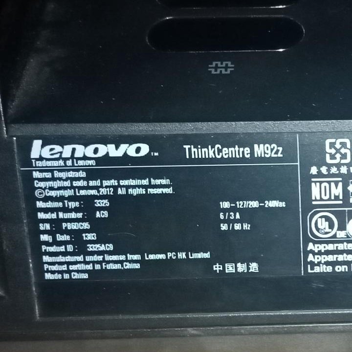 Lenovo ThinkCentre M92z