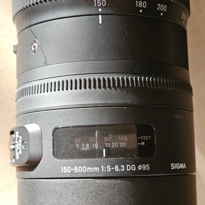 объектив sigma 150-600 1:5-6.3 (Canon)