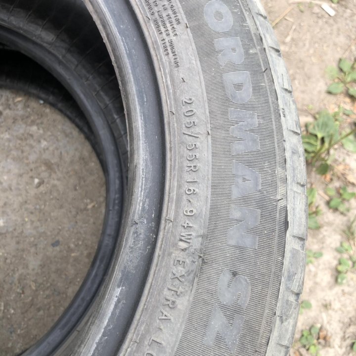 205/55 R16 шины летние Нокиан 2шт