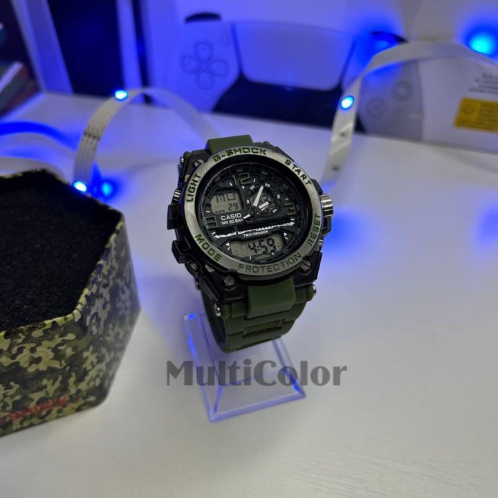 Часы Casio G-Shock (зелёные) Новые