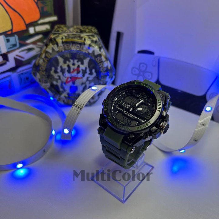 Часы Casio G-Shock (зелёные) Новые