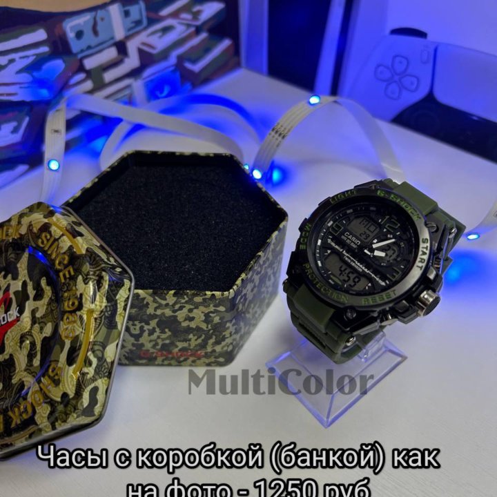 Часы Casio G-Shock (зелёные) Новые