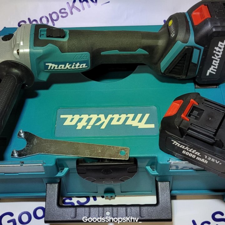 Аккумуляторная болгарка УШМ Makita 128V 125мм