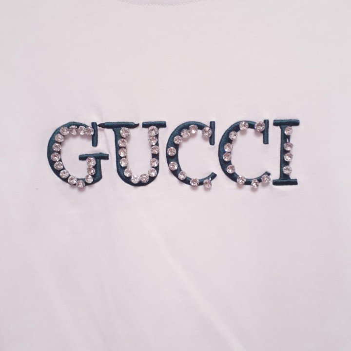 Футболка GUCCI со стразами