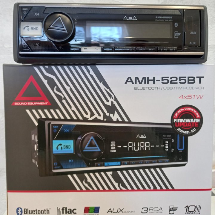 Новая aura AMH-525BT 3 rca Bluetооth Оригинал