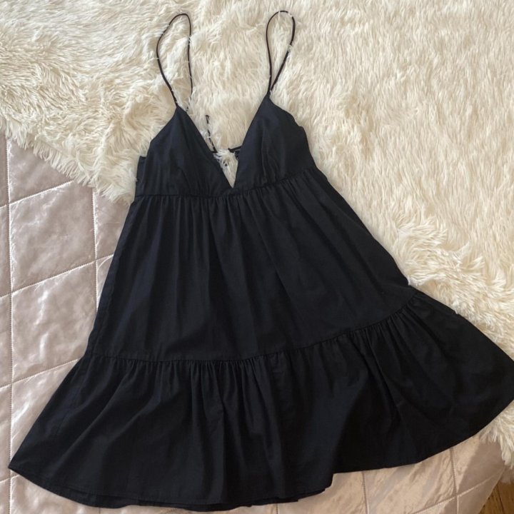 Хлопковое мини платье ZARA S 40 42 44