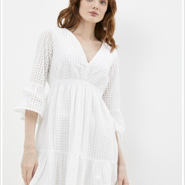 Новое платье белое летнее benetton xs-s