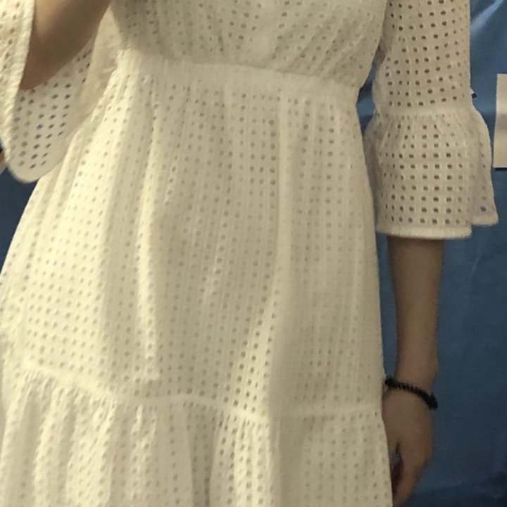 Новое платье белое летнее benetton xs-s