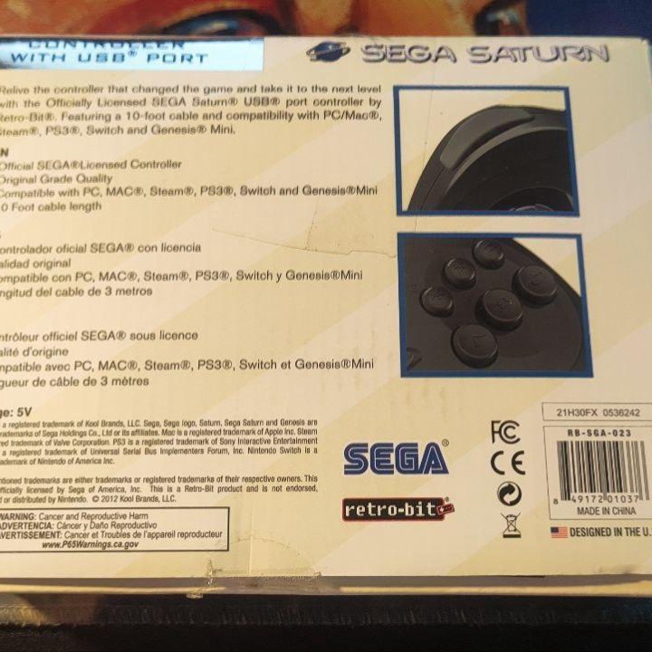 Контроллер Sega Saturn, лицензия USB