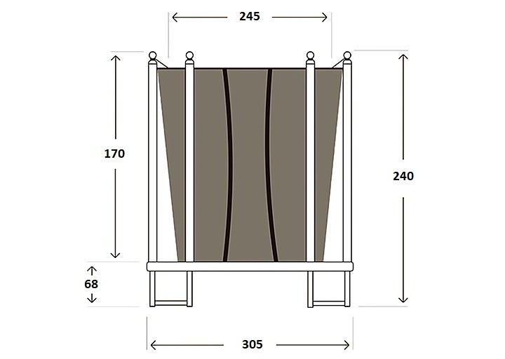 Батут Hasttings Classic Green (10 FT 3,05 м)