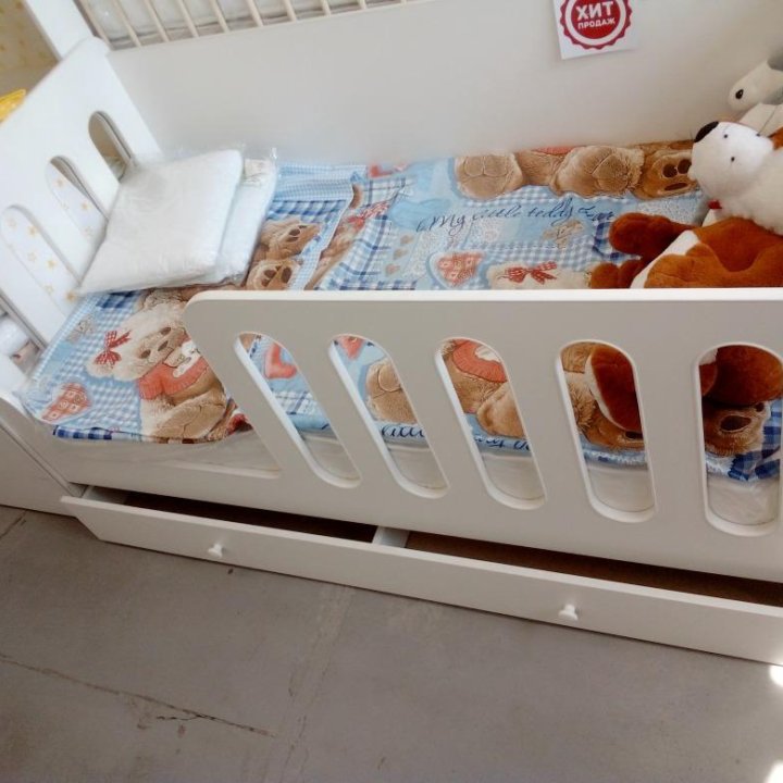 Детская кроватка Домик без крыши 1600-800