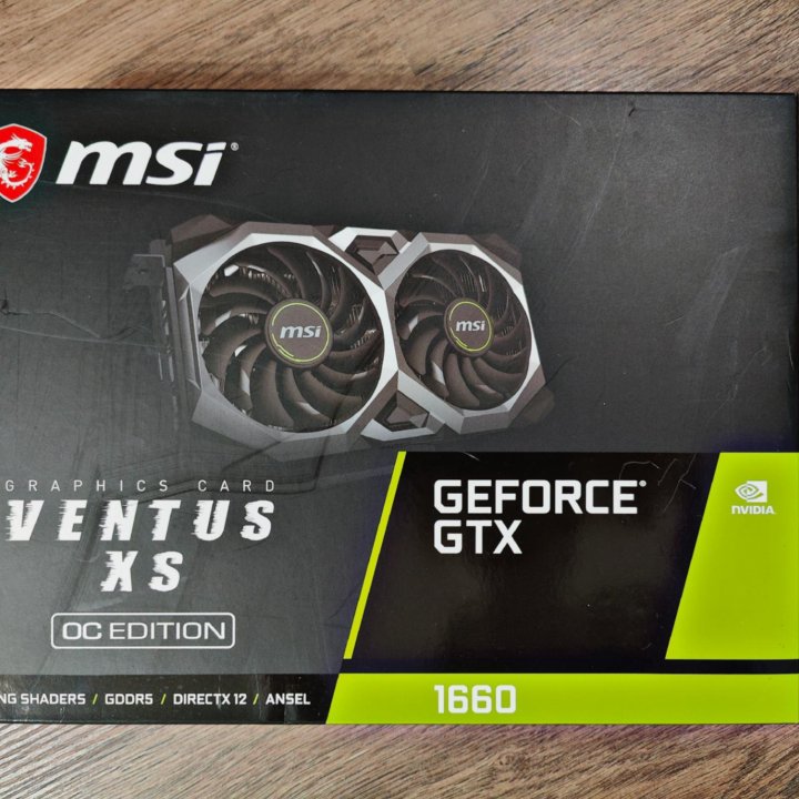 Продам видеокарту MSI GEFORCE GTX 1660 6GB