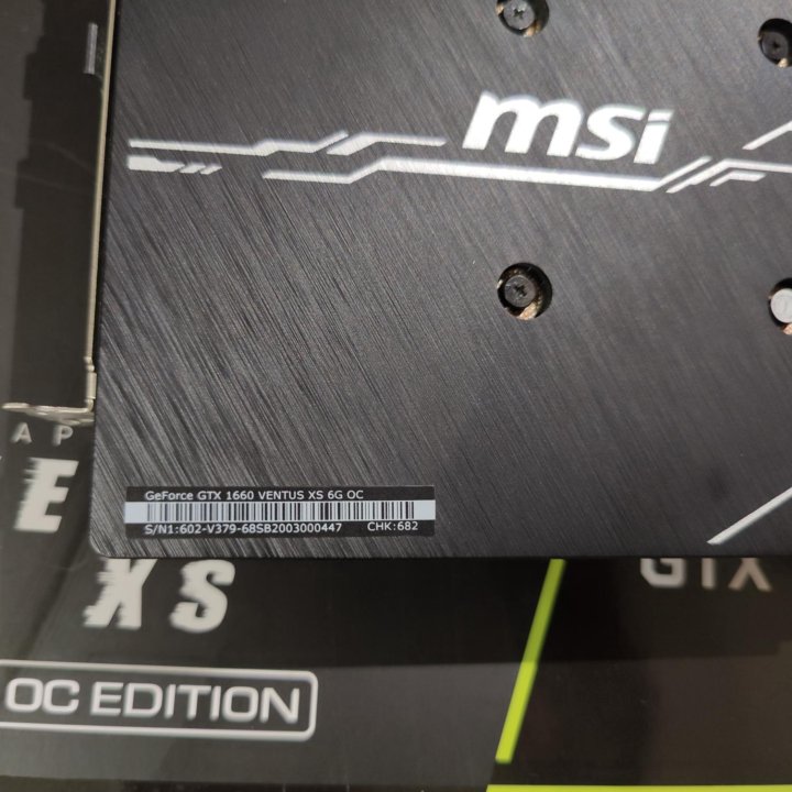 Продам видеокарту MSI GEFORCE GTX 1660 6GB