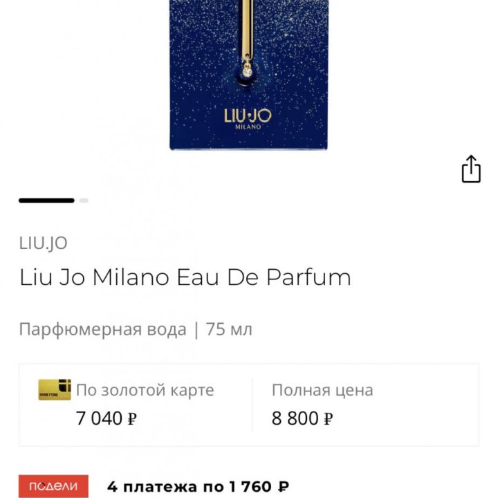 Liu Jo Eau de parfum оригинал