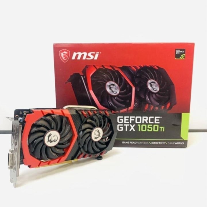 Видеокарта GTX 1050Ti 4Gb MSI Gaming /С Пломбами