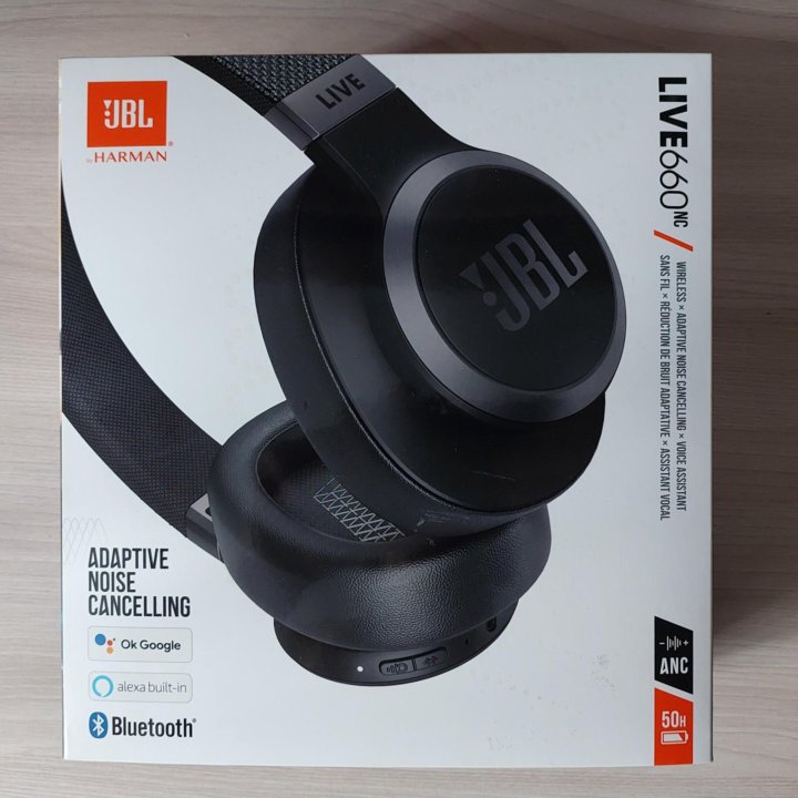 Беспроводные наушники JBL Live 660NC, черный