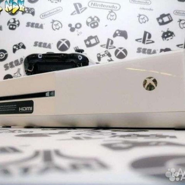 Xbox One белый+300 игр