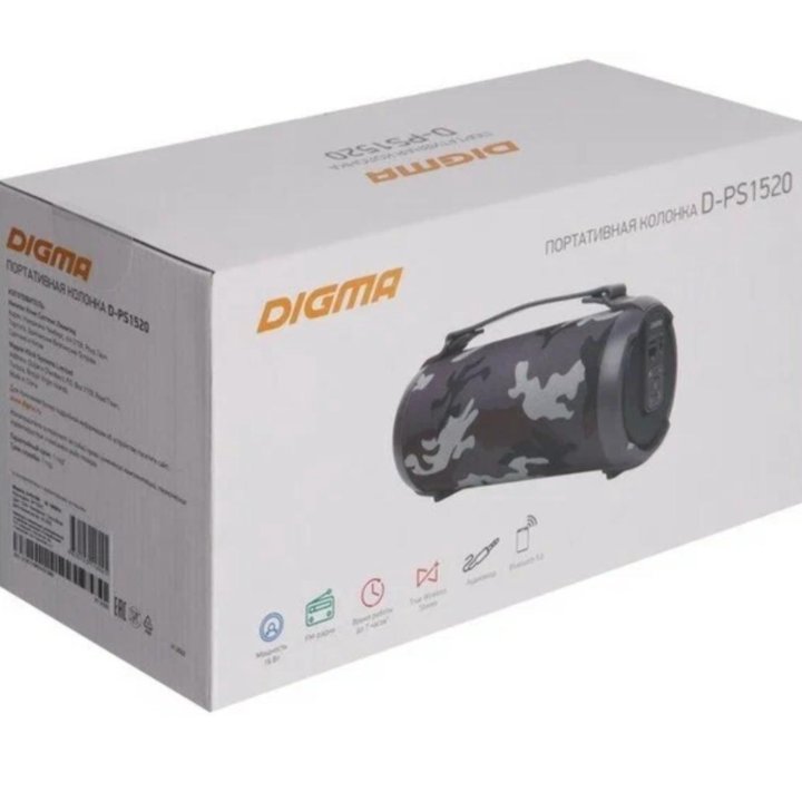 Колонка портативная Digma D-PS1520, 16Вт