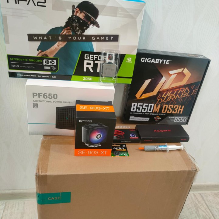 Игровой компьютер, RYZEN 5500/ RTX 3060/16GB