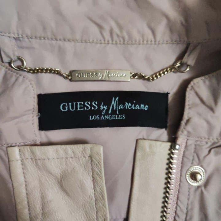 Кожаная ветровка Guess