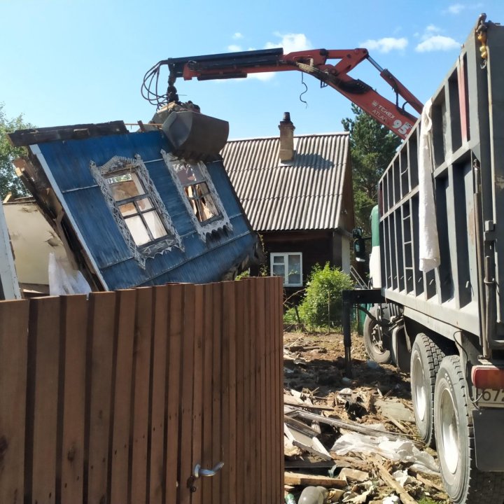 Вывоз мусора, погрузчик +самосвал 2 в 1