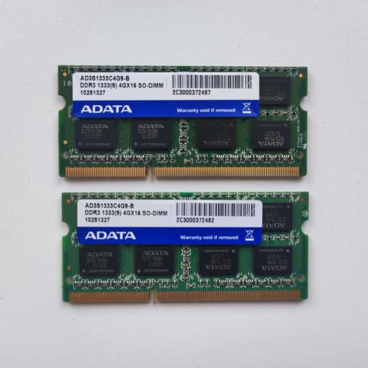 DDR3 8 гб. оперативная память для ноутбука 2x 4GB