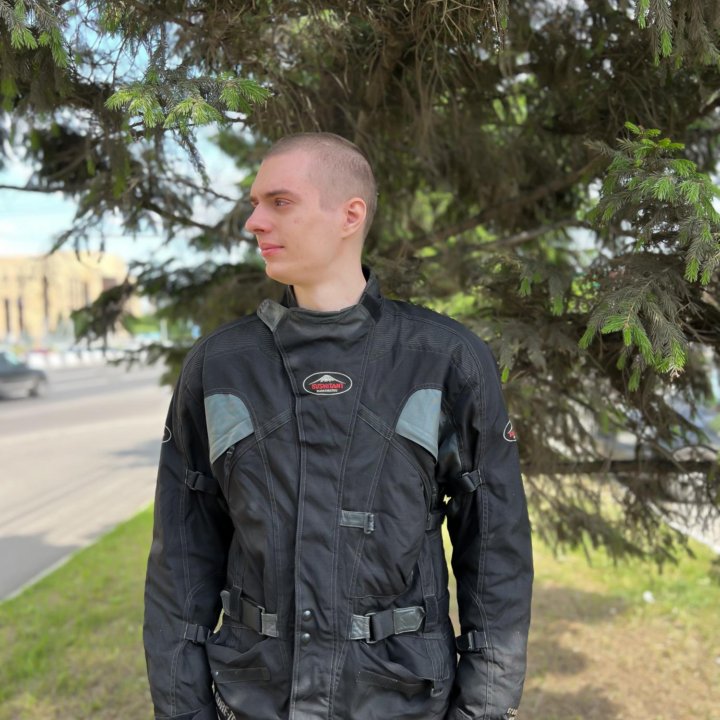 Мото куртка текстиль с пробегом 54