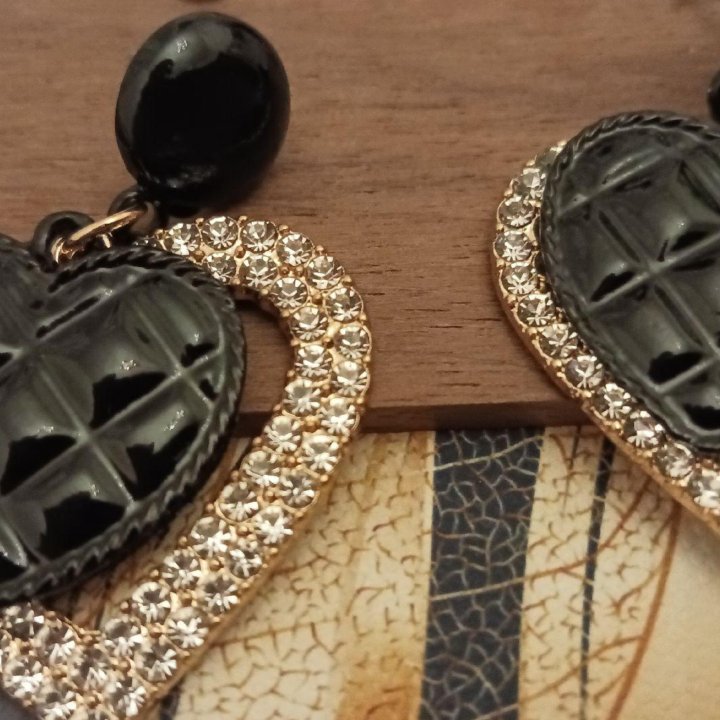 Серьги сердца