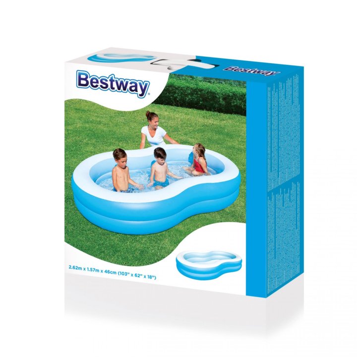 Детский бассейн Bestway Laguna 54117, 262х46 см