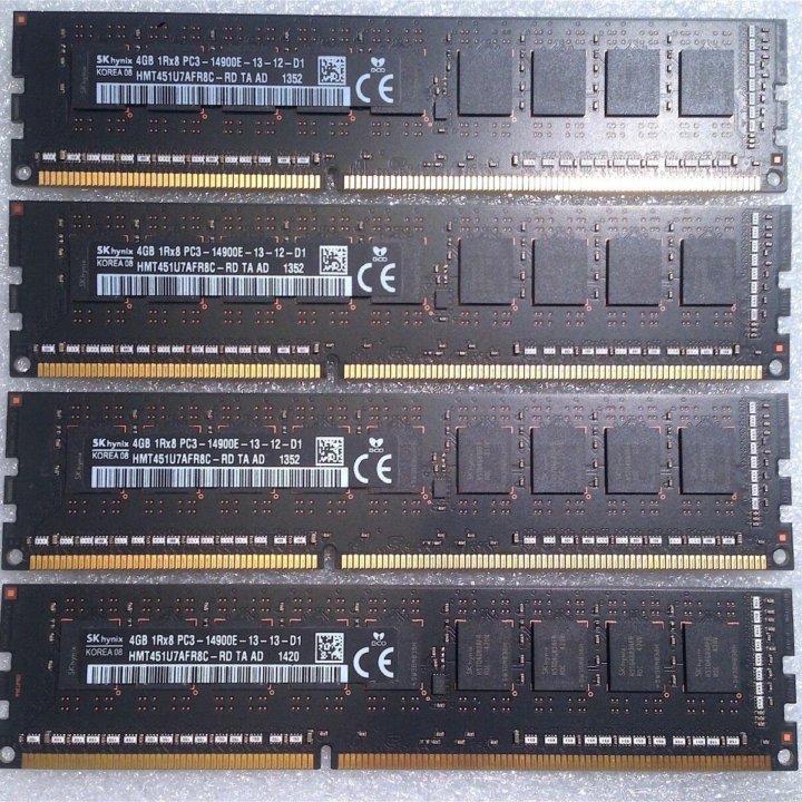 16GB 4x4GB Ecc PC3L-10600E PC3-12800E PC3-14900E