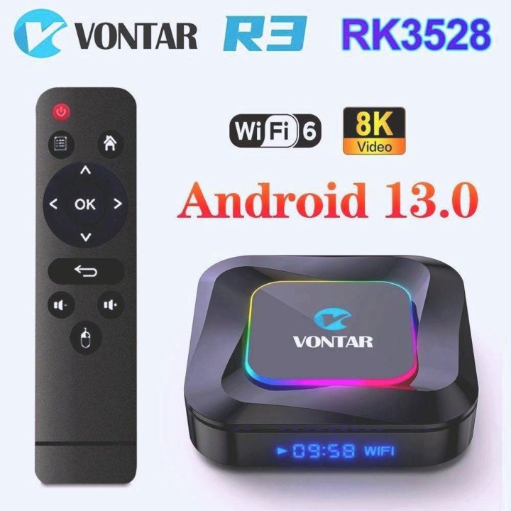 Настроенная приставка Vontar R3 iptv 4Гб/64Гб