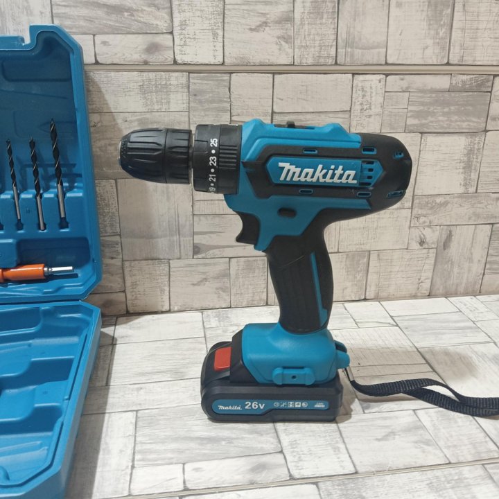 Шуруповерт makita 26 v с набором