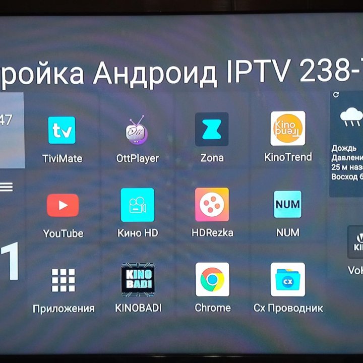 Настройка приставок Android Смарт телевизоров IPTV